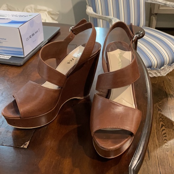Prada Brown Wedges - Picture 2 of 2